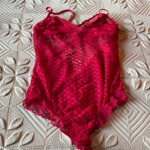 Aerie onsie lingerie, open bottom. Lace, no holes